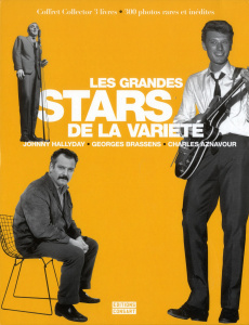 Coffret Les grandes stars de la variété en 3 volumes / Charles Aznavour l'éternel bohême ; Brassens - Bovay Gilbert, Collectif , Bofford Jacques, Critt