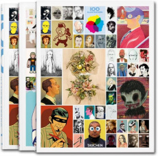 100 illustrators. Coffret en 2 volumes, Edition français-anglais-allemand - Heller Steven ; Wiedemann Julius