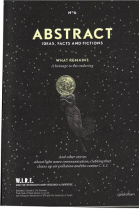 ABSTRACT 6 WHAT REMAINS /ANGLAIS - ABSTRACT