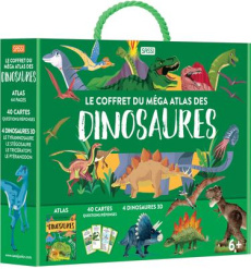 Le coffret du méga atlas des dinosaures . Avec 40 cartes, et 4 dinosaures 3D - Cerato Mattia ; Pesavento Giulia ; Guilmault Sarah