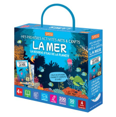 La Mer. Coffret avec 1 stylo spécial décalquage, 4 décors à compléter, 50 stickers et 200 décalcoman - Negrel Sarah