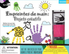 Empreintes de main : projets créatifs. Avec 1 manuel d'instructions, 4 peinture aquarelle en pots, 2 - Jaraczewski Ania ; Muzyka Charmaine