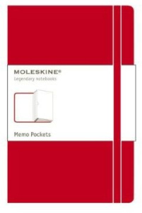 CARNET A POCHETTES POCHE COUV. RIGIDE ROUGE - MOLESKINE