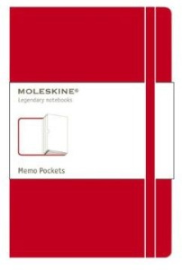 CARNET A POCHETTES GRAND FORMAT COUV. RIGIDE ROUGE - MOLESKINE