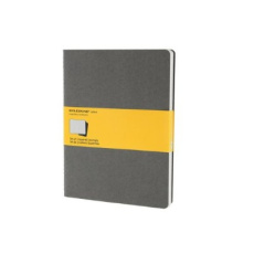 CAHIER GRIS CLAIR TR GD FT QUADRILLE SET DE 3 - MOLESKINE