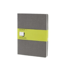 CAHIER GRIS CLAIR TR GD FT BLANC SET DE 3 - MOLESKINE