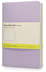 CAHIER PASTEL POCHE PAGES BLANCHES SET DE 3 - MOLESKINE