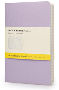 CAHIER PASTEL POCHE QUADRILLE SET DE 3 - MOLESKINE