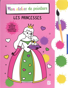 Les princesses. Avec un pinceau et 4 couleurs aquarelle sur chaque page - Dérodit Clémentine