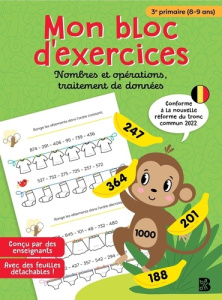 3ème primaire maths : nombres et opérations traitement de données