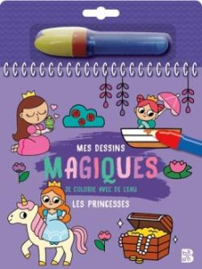 Les princesses. Avec un feutre d'eau - Martinez Emma