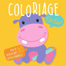 Coloriage facile. Bleu chien