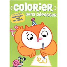 Colorier sans dépasser Hibou - COLLECTIF