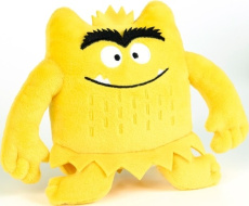 LE MONSTRE DES COULEURS - MINI PELUCHE MONSTRE JAUNE - MINI PELUCHE MONSTRE JAUNE - LLENAS ANNA