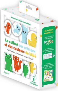 Le coffret des animaux et des couleurs de bébé. Un livre-tissu avec 8 animaux et un tapis d'éveil - Aniel Isabel