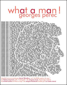 What a man ! Edition revue et augmentée - Perec Georges ; Bénabou Marcel
