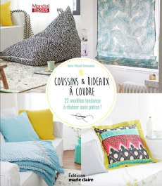 Ma déco à coudre - Coussins, poufs, rideaux... 21 modèles tendance à réaliser sans patron ! - Thiboult-Demessence Karine ; Lariven Patrice ; Van