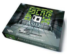 Escape box Asile psychiatrique. Contient : 3 livrets, 131 cartes, 1 bande-son de 60 minutes, 1 poste - Dorne Frédéric