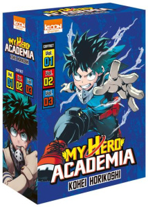 My Hero Academia : Coffret en 3 volumes. Tome 1, Izuku Midoriya : les origines ; Tome 2, Déchaîne-to - Horikoshi Kohei ; Le Quéré David