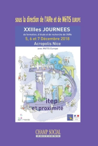 DITEP et proximité. La distance : un enjeu territorial, interpersonnel... 23e Journées d'étude, de r - AIRE