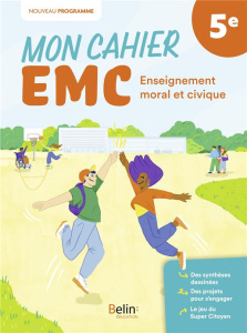 Mon cahier EMC Enseignement moral et civique 5e. Edition 2024 - Henry Stéphane