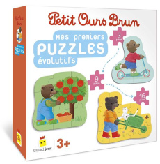 JEU PETIT OURS BRUN - MES PREMIERS PUZZLES EVOLUTIFS - DES 3 ANS - BOUR DANIELE