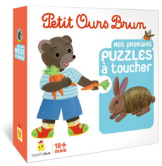 JEU PETIT OURS BRUN - MES PREMIERS PUZZLES A TOUCHER - DES 1 AN - BOUR