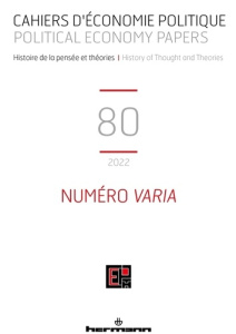 Cahiers d'économie politique N° 80, 2022 - Mardellat Patrick