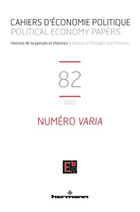 Cahiers d'économie politique N° 82, 2022 : Numéro varia - Mardellat Patrick