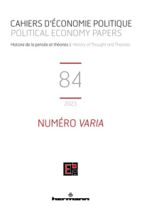 Cahiers d'économie politique N° 84 - Mardellat Patrick