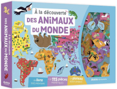A la découverte des animaux du monde. Coffret avec un plateau géant aimanté et plus de 115 pièces ma - Billioud Jean michel ; Pinto Deborah