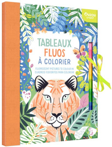 Tableaux fluos à colorier. Fluorescent pictures to colour in - cuadros fosforitos para colorear - MCGLOIN PAULA