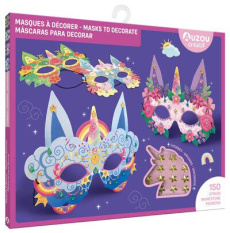 MASQUES A DECORER - LICORNES - ORTAL OPHELIE