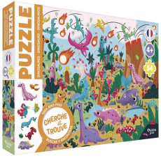 PUZZLE CHERCHE ET TROUVE - LES DINOSAURES - PE MA