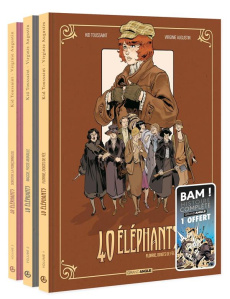 40 éléphants : Pack en 3 volumes : Tomes 1, Florrie, doigts de fée ; Tome 2, Maggie, passe-muraille - Toussaint Kid ; Augustin Virginie