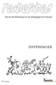 Recherches N° 71, décembre 2019 : Différencier - Mercier Catherine