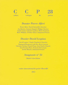 Cahier critique de poésie N° 28, 2013/2 - Boyer Jean-Pierre ; Ponsart Emmanuel