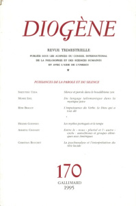 Diogène/170/Puissances de la parole et du silence - Gallimard