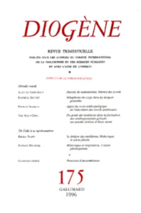 Diogène/175/Aspects de la communication - Gallimard