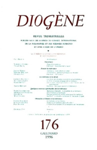 Diogène/176/La tolérance entre l'intolérance et l'intolérable - Gallimard