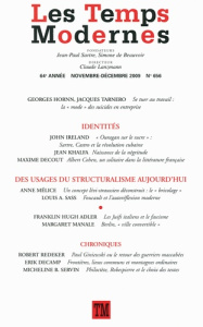 Les Temps Modernes/656/Les Temps Modernes Tome 656 - Khalfa Jean, Collectif , Hornn Georges, Tarnero Ja