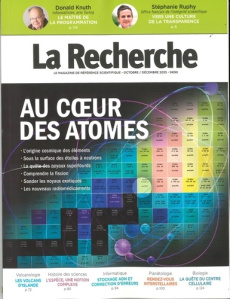 La Recherche N° 583, octobre-décembre 2025 : Au coeur des atomes - LA RECHERCHE