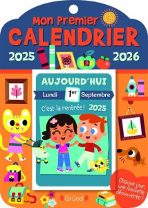 Mon premier calendrier. Edition 2025-2026 - Americo Tiago ; Descargues Manon