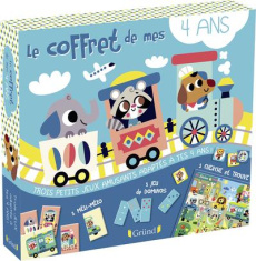 LE COFFRET DE MES 4 ANS - COFFRET AVEC 40 CARTES DE CHERCHE-ET-TROUVE, 18 CARTES DE MELI-MELO ET 28 - AMERICO TIAGO