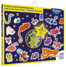 AUTOCOLLANTS PHOSPHORESCENTS - 8 ETOILES PHOSPHORESCENTES ! - VARMA DARSHIKA