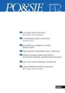 Po&sie/142/Po&sie Tome 142 - Belin