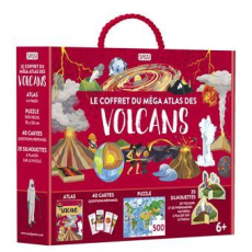 Le coffret du méga atlas des volcans. Avec 1 atlas, 40 cartes questions-réponses, 1 puzzle de 500 pi - Bonaguro Valentina ; Cerato Mattia ; Borgo Alberto