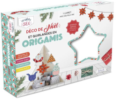 Déco de Noël et guirlandes en origami. Avec 41 feuilles de papier origami, 20 perles, 7 mètres de fi - Bretin Marie ; Jezewski Mayumi