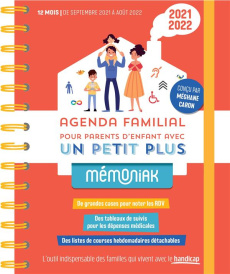 Agenda familial pour parents d'enfant avec un petit plus. Edition 2021-2022 - Caron Méghane