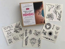 Kit Mon petit tatouage temporaire pour la plus belle des mamans. Plus de 20 tattoos éphèmères. Le li - Carratiè Inès